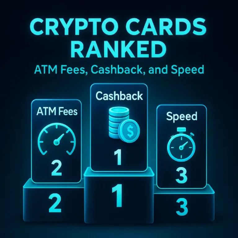 Crypto Cards Ranked by ATM Fees, Cashback, and Speed