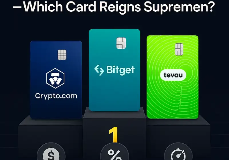 Crypto.com vs Bitget vs Tevau — Which Card Reigns Supreme?